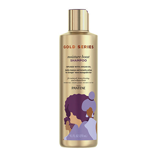 Pantene Gold Series Moisture Boost Hair Shampoo, 9.1 Oz